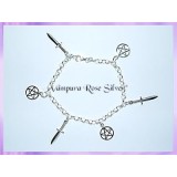 Pulseira - Athame & Pentagrama +